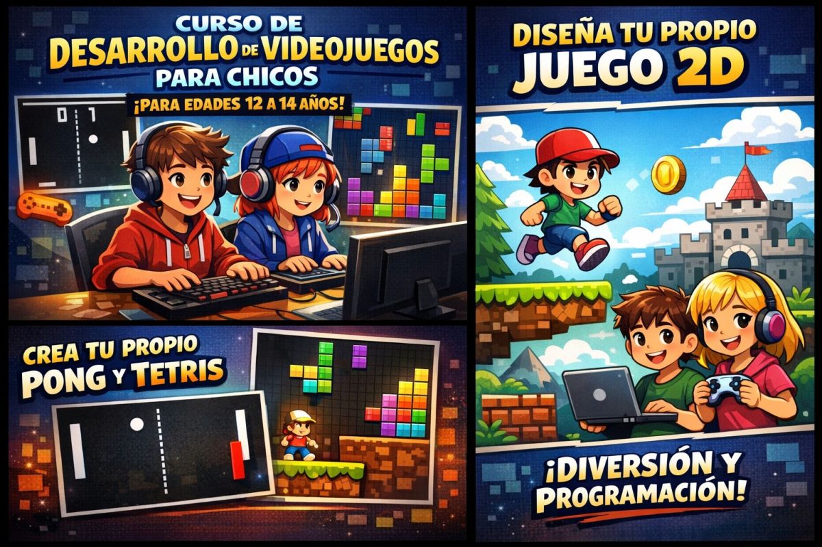🚀 Aprende programación jugando -CHICOS (12 a 18 años)
